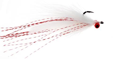 Dzonot Tarpon Fly - Albino White Lead Eyes